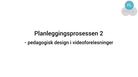 Planleggingsprosessen 2